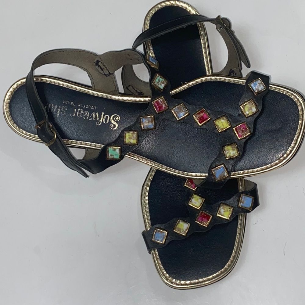 Vintage 60s, Sofwear leather Rhinestone shoes Houston Texas